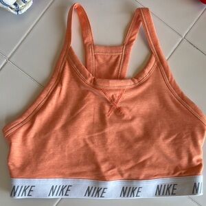 Nike Orange Sports Bra Seamless Racerback